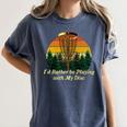 Id Rather Be Playing With My Disc Introvert Disc Golf Raglan Baseball Tee Women's Comfort Colors T-Shirt Moss Id Rather Be Playing With My Disc Introvert Disc Golf Raglan Baseball Tee Women's Comfort Colors T-Shirt Moss