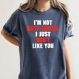 I'm Not Antisocial I Just Don't Like You Introvert Women's Comfort Colors T-Shirt Moss I'm Not Antisocial I Just Don't Like You Introvert Women's Comfort Colors T-Shirt Moss