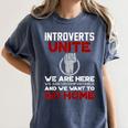 INTP Introverts Unite Anti Social For Men Women Women's Comfort Colors T-Shirt Moss