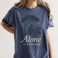 Introvert Alone Is Enough Social Battery Low Antisocial Women's Comfort Colors T-Shirt Moss