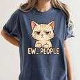 Introvert Anime Cat Ew People Women's Comfort Colors T-Shirt Moss Introvert Anime Cat Ew People Women's Comfort Colors T-Shirt Moss