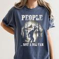 Introvert Bigfoot People Not A Big Fan Dad Joke Women's Comfort Colors T-Shirt Moss