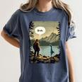 Introvert Bigfoot Sasquatch Loch Ness Monster Bruh Women's Comfort Colors T-Shirt Moss