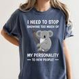 Introvert Fact Anti Socializing Extroversion Personality Women's Comfort Colors T-Shirt Moss Introvert Fact Anti Socializing Extroversion Personality Women's Comfort Colors T-Shirt Moss