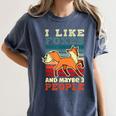 Introvert Fox Animal Lover Saying Loner Antisocial Women's Comfort Colors T-Shirt Moss Introvert Fox Animal Lover Saying Loner Antisocial Women's Comfort Colors T-Shirt Moss