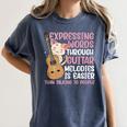 Introvert Guitarist Expressing Words Through Guitar Melody Women's Comfort Colors T-Shirt Moss Introvert Guitarist Expressing Words Through Guitar Melody Women's Comfort Colors T-Shirt Moss