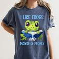 Introvert Herpetologists Amphibian Frog Lover Women's Comfort Colors T-Shirt Moss