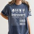 Introvert Label Antisocial Loner Socially Awkward Women's Comfort Colors T-Shirt Moss Introvert Label Antisocial Loner Socially Awkward Women's Comfort Colors T-Shirt Moss