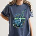 Introvert Music Lover Electric Guitar Rock Women's Comfort Colors T-Shirt Moss Introvert Music Lover Electric Guitar Rock Women's Comfort Colors T-Shirt Moss