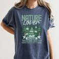 Introvert Nature Lover Introverted Forest Lover & Tree Women's Comfort Colors T-Shirt Moss