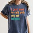 Introvert Pet Ladybug Mom Women's Comfort Colors T-Shirt Moss