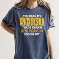 Introvert Quote Motivational For Men Women Kids Women's Comfort Colors T-Shirt Moss