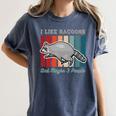 Introvert Raccoon Animal Lover Trash Panda Antisocial Retro Women's Comfort Colors T-Shirt Moss