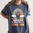 Introvert But Willing To Shape Your Behavior Women's Comfort Colors T-Shirt Moss