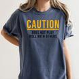 Introverted Does Not Play Well Competitive Athletic Women's Comfort Colors T-Shirt Moss