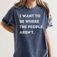 Introverted Non Social Independent Women Men Women's Comfort Colors T-Shirt Moss Introverted Non Social Independent Women Men Women's Comfort Colors T-Shirt Moss
