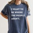 Introverted Non Social Independent Women Men Women's Comfort Colors T-Shirt Moss