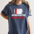 Introverted Please Wait Introvert Saying Sarcasm Women's Comfort Colors T-Shirt Moss