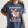 Introverted Rabbits Bunny Lover Rabbit Introvert Women's Comfort Colors T-Shirt Moss Introverted Rabbits Bunny Lover Rabbit Introvert Women's Comfort Colors T-Shirt Moss