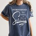 Introverted Skincare Esthetician Beautician Cosmetologist Women's Comfort Colors T-Shirt Moss