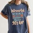 Introverted But Willing To Discuss 90s Rap Premium Tri-Blend Women's Comfort Colors T-Shirt Moss