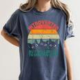 Introverted But Willing To Discuss Cats Women's Comfort Colors T-Shirt Moss Introverted But Willing To Discuss Cats Women's Comfort Colors T-Shirt Moss
