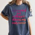 Introverted Willing To Discuss Cesky Terrier Introvert Women's Comfort Colors T-Shirt Moss