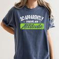Introverts Attitude Introvert Antisocial Sarcasm Anti Social Women's Comfort Colors T-Shirt Moss