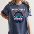 Introvert's Best Friend Noise-Canceling Headphones Women's Comfort Colors T-Shirt Moss