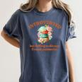 Introvert's Passion For French Patisserie Macarons Women's Comfort Colors T-Shirt Moss