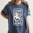 Introvert's Peaceful Solitude Graphic Leave Alone Quiet Women's Comfort Colors T-Shirt Moss