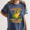 Introverts Thats What Im Doing Just Pretends Women's Comfort Colors T-Shirt Moss Introverts Thats What Im Doing Just Pretends Women's Comfort Colors T-Shirt Moss