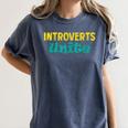 Introverts Unite I Introvert Women's Comfort Colors T-Shirt Moss