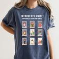Introverts Unite Sarcastic Joke Humor Sarcasm Women's Comfort Colors T-Shirt Moss Introverts Unite Sarcastic Joke Humor Sarcasm Women's Comfort Colors T-Shirt Moss