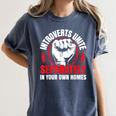 Introverts Unite Separately In Your Own Homes Saying Women's Comfort Colors T-Shirt Moss