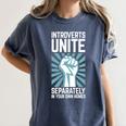 Introverts Unite Separately In Your Own Homes Shirt Premium Tri-Blend Women's Comfort Colors T-Shirt Moss