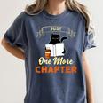Just One More Chapter Fun Cat Coffee Reading Book Premium Tri-Blend Women's Comfort Colors T-Shirt Moss