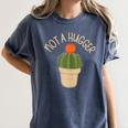 Kawaii Grumpy Cactus Not a Hugger Plant Introvert Women's Comfort Colors T-Shirt Moss Kawaii Grumpy Cactus Not a Hugger Plant Introvert Women's Comfort Colors T-Shirt Moss