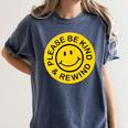 Be Kind Rewind Shirt Retro Nostalgia Sticker 80s 90s Tee Premium Tri-Blend Women's Comfort Colors T-Shirt Moss