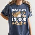 Kitty Pet Lover Introvert Person Cats Show Family Member Women's Comfort Colors T-Shirt Moss