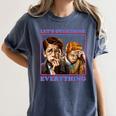 Let's Overthink Everything Shirt Antisocial Introvert Women's Comfort Colors T-Shirt Moss