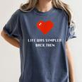 Life Was Simpler Back Then Nostalgia Retro Game Women's Comfort Colors T-Shirt Moss Life Was Simpler Back Then Nostalgia Retro Game Women's Comfort Colors T-Shirt Moss