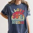 I Love 70's Music Retro Style Nostalgia Cassette 1970s Party Women's Comfort Colors T-Shirt Moss