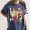I Love 90's Music Retro Style Nostalgia Cassette 1990s Party Premium Tri-Blend Women's Comfort Colors T-Shirt Moss
