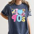I Love 90's Retro Style Nostalgia Vibe 1990's Party Women's Comfort Colors T-Shirt Moss