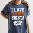 I Love Game Nights Host And Maybe 3 People Introvert Women's Comfort Colors T-Shirt Moss I Love Game Nights Host And Maybe 3 People Introvert Women's Comfort Colors T-Shirt Moss