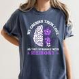 Love And Memory Floral Bain Inspirational Dementia Awareness Women's Comfort Colors T-Shirt Moss
