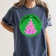 In Loving Memory Cancer Christmas Tree Memorial Women's Comfort Colors T-Shirt Moss In Loving Memory Cancer Christmas Tree Memorial Women's Comfort Colors T-Shirt Moss