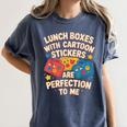 Lunch Boxes With Stickers Lunch Box Nostalgia Retro Women's Comfort Colors T-Shirt Moss