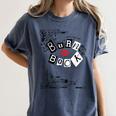 Mean Girls Burn Book Cover Art Women's Comfort Colors T-Shirt Moss